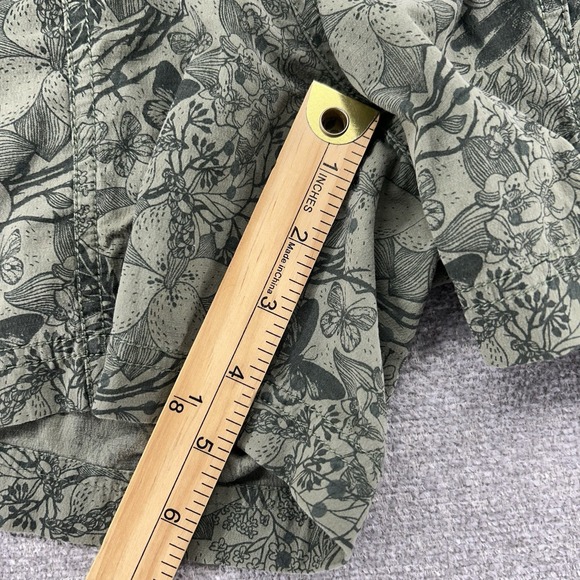 Marmot Shorts Women Size 8 Green Floral Forest Hiking Cargo - Picture 6 of 9